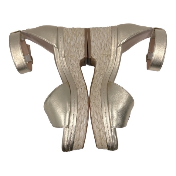 Vince Camuto Adjustable Wedge Sandals - Meterry Gold size 7.5 M - Picture 8 of 14